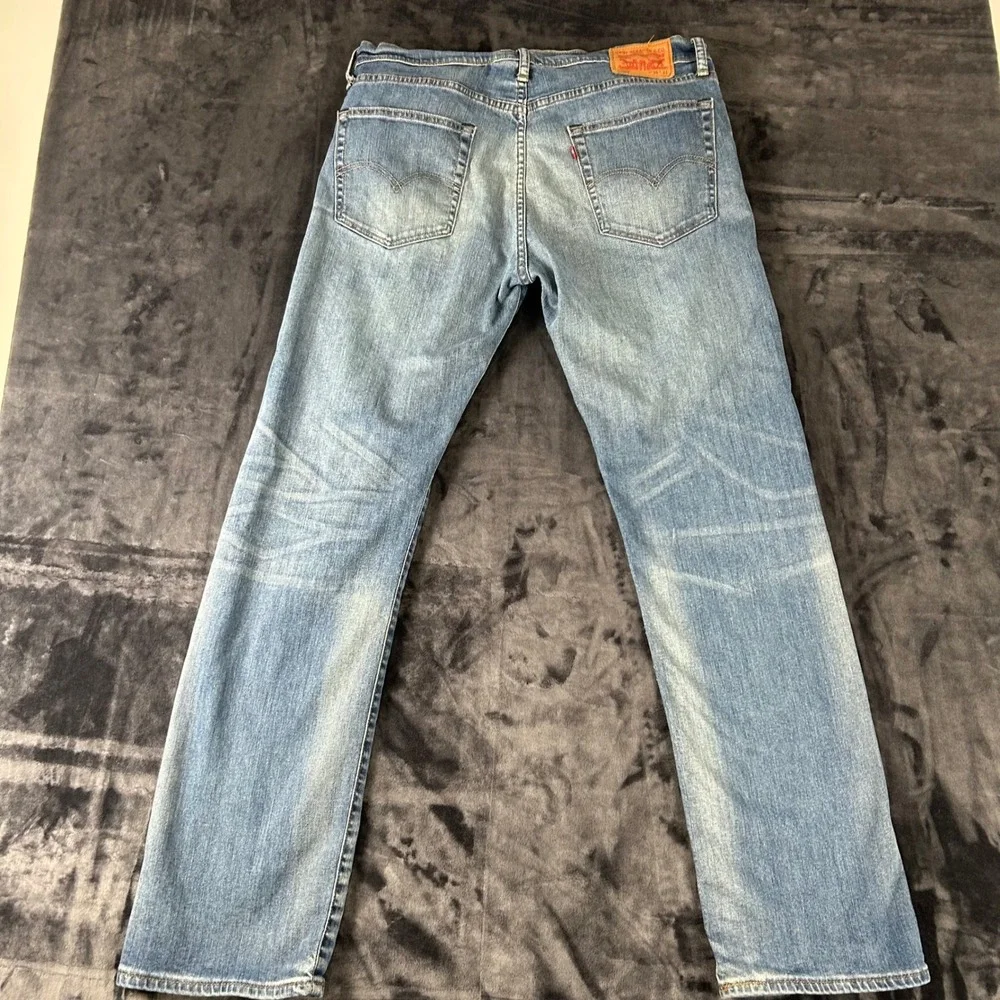 Levi's 504 Regular Straight Jeans Mens 36x34 Blue Medium Wash Denim